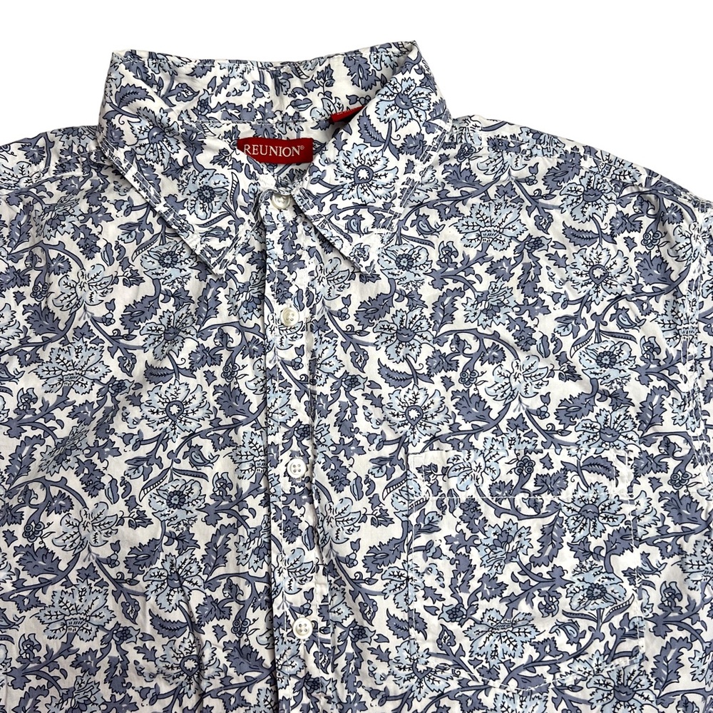 Reunion Union Bay Floral Paisley Button Up Shirt XL Country Farmcore Hipster